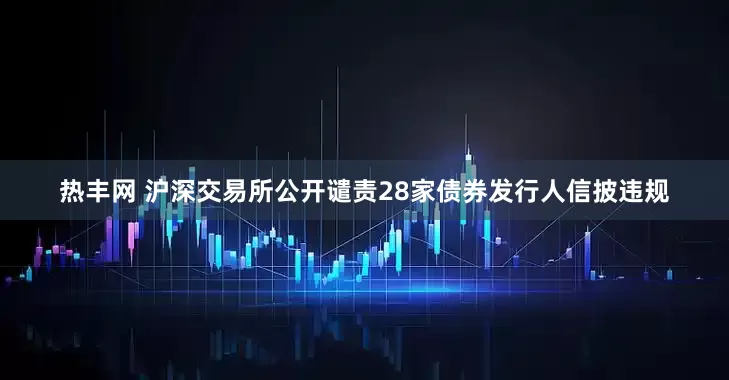 热丰网 沪深交易所公开谴责28家债券发行人信披违规